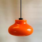 Oranje Glazen Space Age Hanglamp , Jaren 60 thumbnail 7