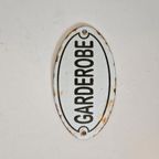 Emaille Bordje Garderobe thumbnail 4