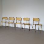 Old Stacking School Chairs 1950S thumbnail 12