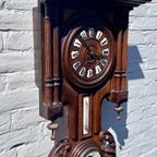 Antieke Franse Klok Met Barometer thumbnail 3