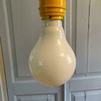 Vintage Metal Art Light Bulb Lamp Jaren 60. thumbnail 4