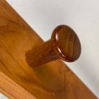 Vintage Teakhouten Wandkapstok Met Hangers, Aksel Kjersgaard Voor Odder Mobler, Denemarken 1960's thumbnail 16