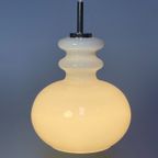 Witte Glazen Hanglamp, Peill En Putzler, Duitsland 1960'S thumbnail 5