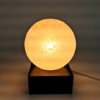 Mid Century - Tafellamp - Kubus Lamp - Bol Lamp - Glas - Metaal - Space Age - Post Modern - 80'S thumbnail 2