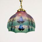 Antieke Vintage Art-Deco Hanglamp thumbnail 4