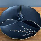 Ceramic Serving Plate In Platteel By Flora Gouda Decor “Lente” 1960S thumbnail 2