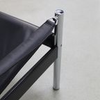 Lounge Chair In Leather And Chrome By Johanson Design Sweden, 1970S thumbnail 12