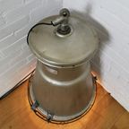 Vintage Industriële Lamp, Fabriekslamp, Hanglamp. thumbnail 13