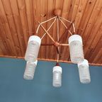 Plafondlamp Teakhout En Melkglas thumbnail 7