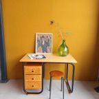 Vintage Bureau In Bauhaus Style, Retro Industriëel, Desk thumbnail 4