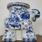 Vintage Chinoiserie Keramiek Olifanten Planten Tafeltje thumbnail 4