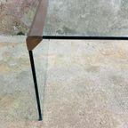 Gallotti En Radice Design Glazen Salontafel , Jaren 80 thumbnail 3