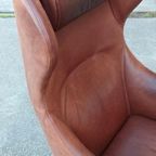 'Joly' Design Leren Fauteuil, Wittmann. Cognac thumbnail 7