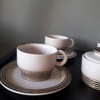Mid Century Vintage Gerzit West Germany Koffie Of Thee Servies. 15 Delig. thumbnail 7