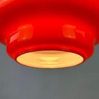 1 Of 9 Red Opaline Glass Pendant Light By Hustadt Leuchten, 1960 thumbnail 4