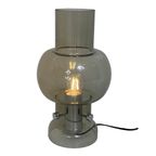 Ca. 1960’S - Vintage - Smoked Glass Table Lamp thumbnail 3