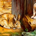 Willy Van Buyten (Geboren 1935-). Schilderij "Surprise". thumbnail 2