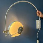 Mid Century Witte Space Age Mushroom Boog Wandlamp thumbnail 3