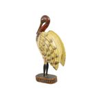 Massief Houten Tropische Vogel Beeld Sculptuur Handbeschilderd 42Cm thumbnail 7