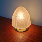 Art Deco Plafondlamp Van Gesatineerd Glas, Jaren 20 thumbnail 5