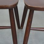 Set Van 4 Vintage Houten Spijlen Windsor Stoelen Uit De Jaren ’70 In Engelse Stijl thumbnail 14
