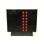 Vintage Zwarte Brutalist Barkast / Dressoir De Coene Stijl thumbnail 8