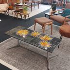 Vintage Design 'Sunflower' Tegel Salontafel thumbnail 2