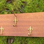 Vintage Messing Houten Kapstok thumbnail 9