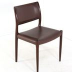 Set Van 2 +2 Stoelen Niels Otto Moller Model 65 + 80 Vintage Palissander thumbnail 9
