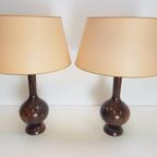 Set 2 Vintage Tafellamp Palissander Mid Century '60 Design thumbnail 7