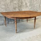 Antieke Eettafel Tafel Franse Wandtafel thumbnail 20