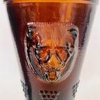 Mid-century Leeuwenvazen Set In Amber Oker Glas 1970’s thumbnail 5