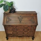 Brocante Vintage Secretaire Ladekast Landelijk Bureau Buro 1 thumbnail 3