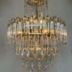 2 Beschikbaar! Vintage Kristallen Murano Geblazen Kroonluchters Hanglampen Art Deco Stijl ! thumbnail 7