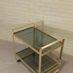 Vintage Trolley Barcart Serveerwagen, Av Handwerk thumbnail 4