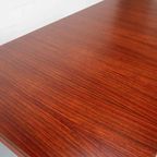 Minimalist Dining Table In Indian Rosewood And Chrome thumbnail 4