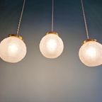 Art Deco Hanglamp Van Gesatineerd Glas (5 Beschikbaar) thumbnail 14