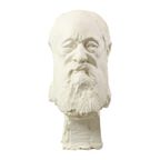Grote Klassieke Buste Oude Man Met Baard Gips 50cm thumbnail 5