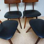 Set Van 4 Louis Van Teeffelen Stavanger Eetkamerstoelen - Topform, Webe, 1960S thumbnail 9