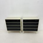 Set Of 2 Chest Of Drawers Black And White , 1970S thumbnail 16