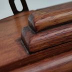 Vintage Houten Art Deco Kastje Medicijnkastje Hout thumbnail 7