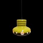 Keramiek Lamp In Geel Herda, Jaren '60/'70. thumbnail 3
