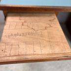 Vintage Xl Houten Bureau / Desk thumbnail 8