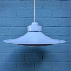 Vintage Blauwe Schalenlamp, Horn Belysning, Deens Design thumbnail 13