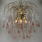 Vintage Xxl Murano Teardrop Kroonluchter Hanglamp Kristal thumbnail 10