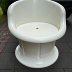 IKEA Poptorp Stoel Wit Met Zwart Kussen thumbnail 5