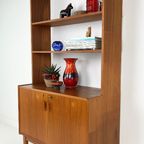 Scandinavisch Vintage Teak Fineren Boekenkast Olne thumbnail 12