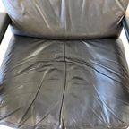 Vintage Zwart Lederen Fauteuil / Eenzit Andre Vandenbeuck thumbnail 15