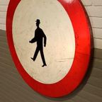 Vintage Verkeersbord, Diameter 100 Cm thumbnail 5