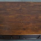 Prachtige En Unieke Antieke Franse Salontafel Van Vruchtenbomenhout Met 5 Lades thumbnail 7